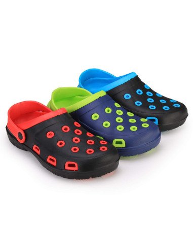 compra al por mayor sandalia clogs juvenil en colores vibrantes - lhesh