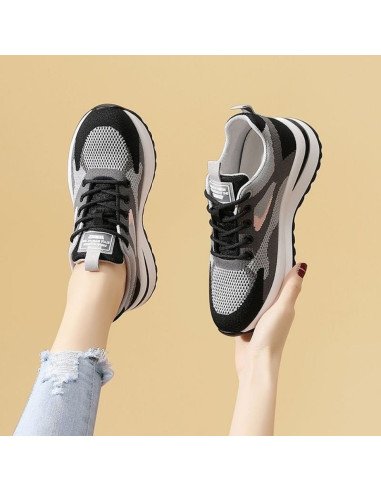 Tenis de inyección para dama al mayoreo ofrece LHESH - ID 40431 gris