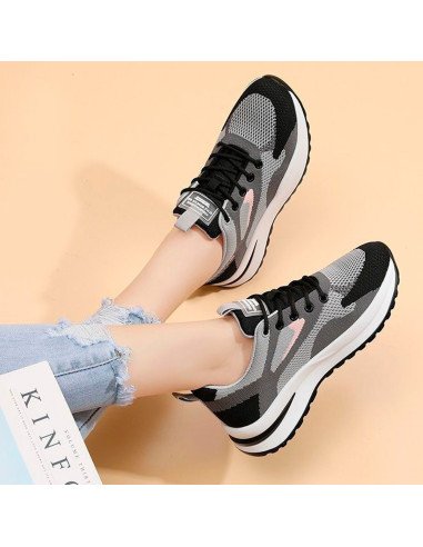 Tenis de inyección para dama al mayoreo ofrece LHESH - ID 40431 gris