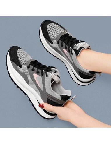 Tenis de inyección para dama al mayoreo ofrece LHESH - ID 40431 gris