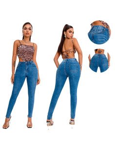 Jeans de Mezclilla Ajustados para mujer Mayoreo en LHESH