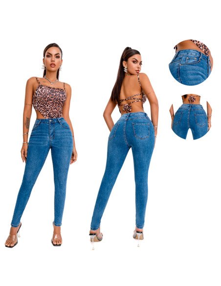 Jeans de Mezclilla Ajustados para mujer Mayoreo en LHESH