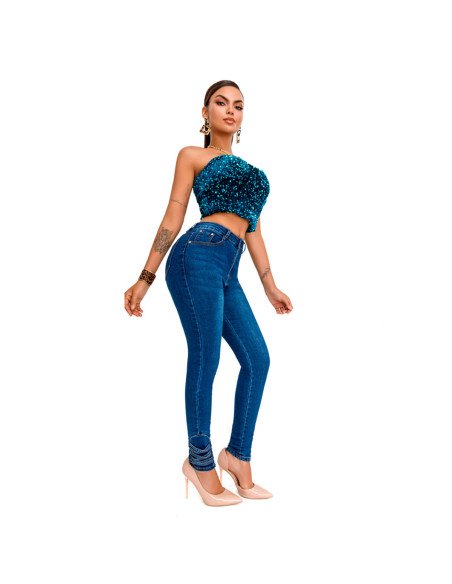 Jeans de Mezclilla para Mujer al Mayoreo en LHESH