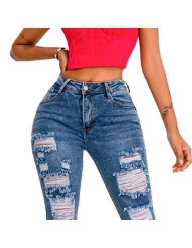 Jeans de Mezclilla Ajustados para mujer Mayoreo en LHESH