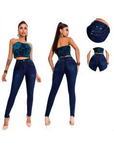 Jeans de Mezclilla Ajustados para mujer Mayoreo en LHESH