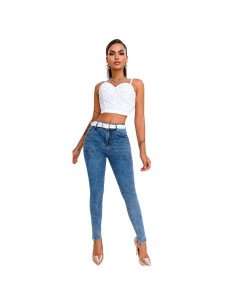 Jeans de Mezclilla Ajustados para mujer Mayoreo en LHESH 2