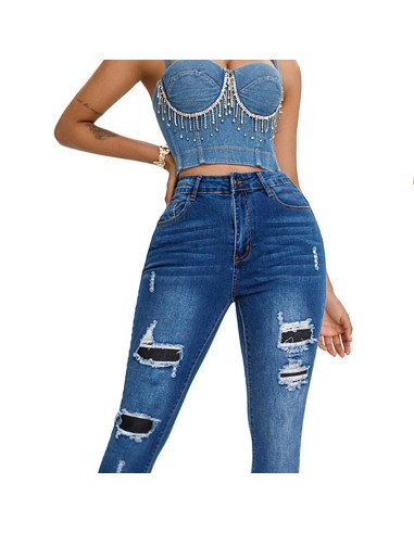 Jeans de Mezclilla para Mujer al Mayoreo en LHESH