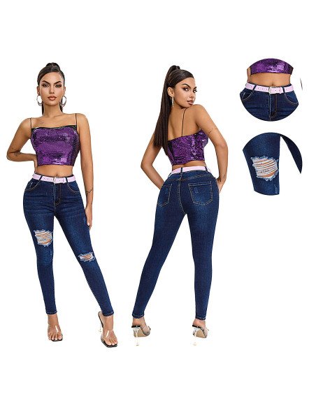 Jeans de Mezclilla para Mujer al Mayoreo en LHESH