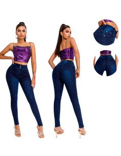 Jeans de Mezclilla Ajustados para mujer Mayoreo en LHESH