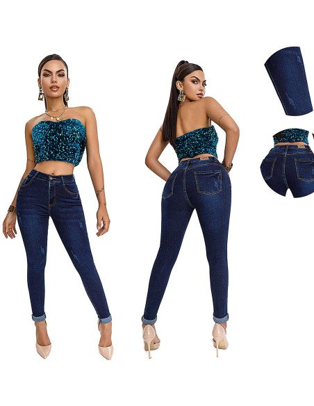 Jeans de Mezclilla para Mujer al Mayoreo en LHESH