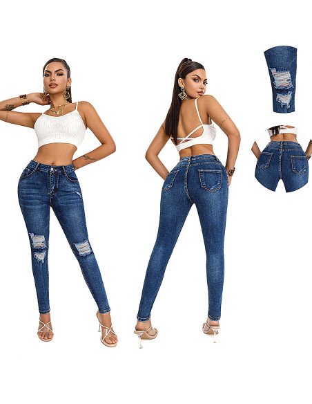 Jeans de Mezclilla para Mujer al Mayoreo en LHESH