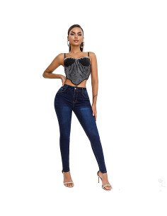 Jeans de Mezclilla Ajustados para mujer Mayoreo en LHESH 2