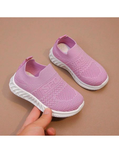 Tenis para niños tipo calcetín, al por mayor - 13/16 rosa ID 43078