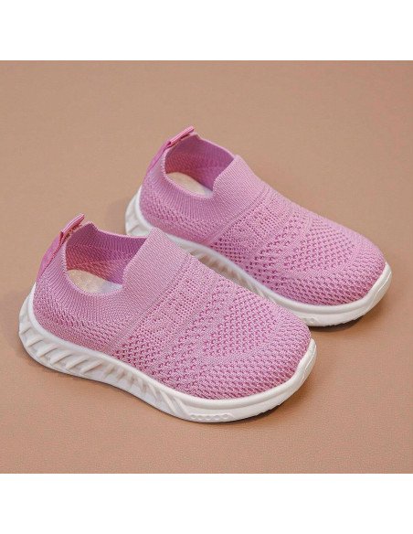 Tenis para niños tipo calcetín, al por mayor - 13/16 rosa ID 43078
