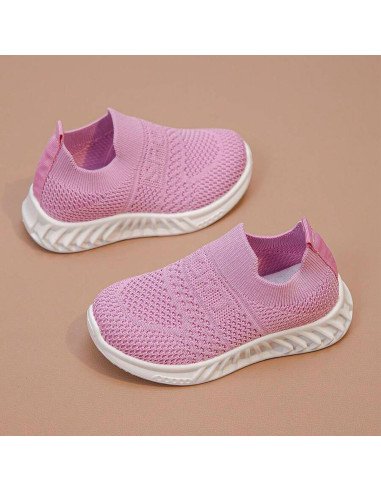 Tenis para niños tipo calcetín, al por mayor - 13/16 rosa ID 43078