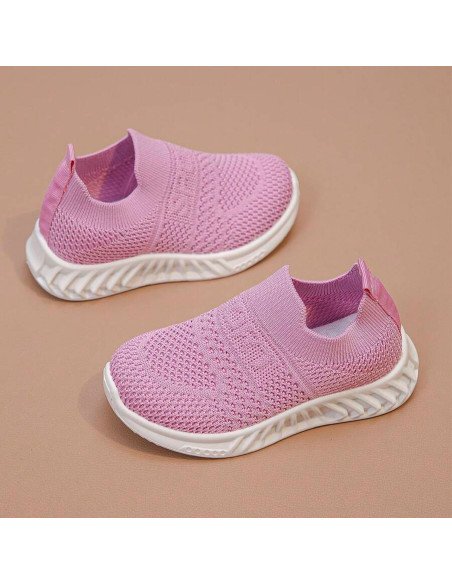 Tenis para niños tipo calcetín, al por mayor - 13/16 rosa ID 43078