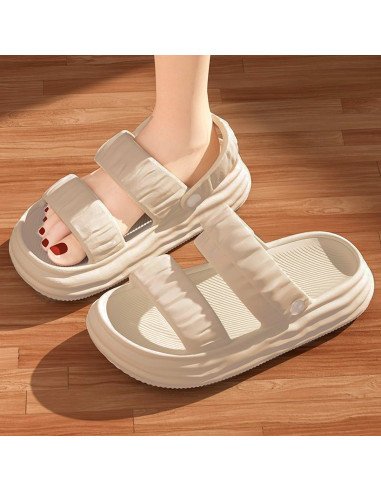 Sandalia para dama, al por mayor 22/25 - ID 46228 crema