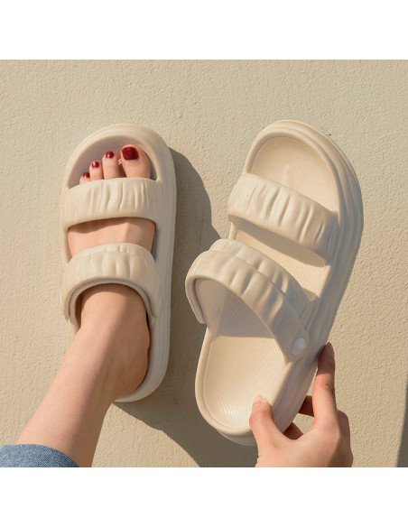 Sandalia para dama, al por mayor 22/25 - ID 46228 crema