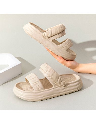 Sandalia para dama, al por mayor 22/25 - ID 46228 crema