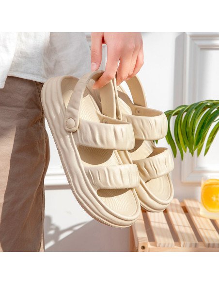 Sandalia para dama, al por mayor 22/25 - ID 46228 crema