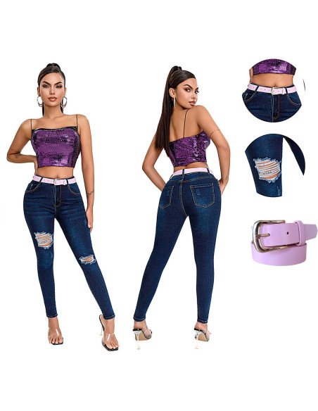Jeans de Mezclilla para Mujer al Mayoreo en LHESH