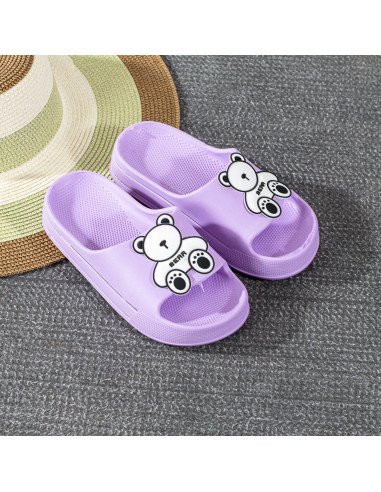 Sandalia de EVA para dama con diseño de osito al mayoreo en LHESH