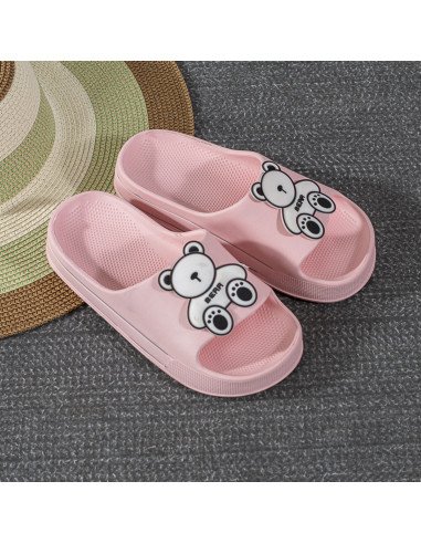 Sandalia de EVA para dama con diseño de osito al mayoreo en LHESH